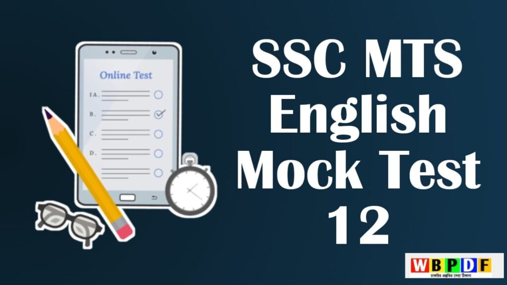 SSC MTS English Mock Test 12