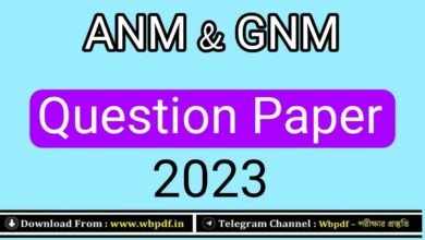 ANM & GNM 2023 Question Paper