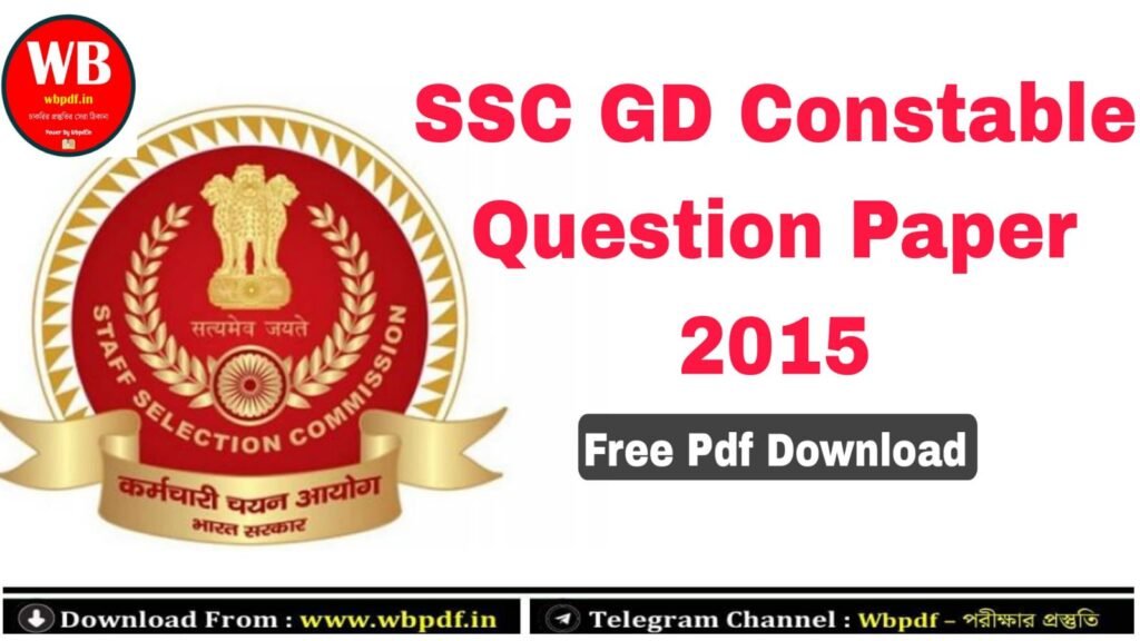 SSC GD Constable Question