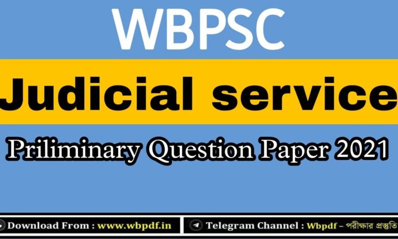 WBPSC Judicial Service Preliminary