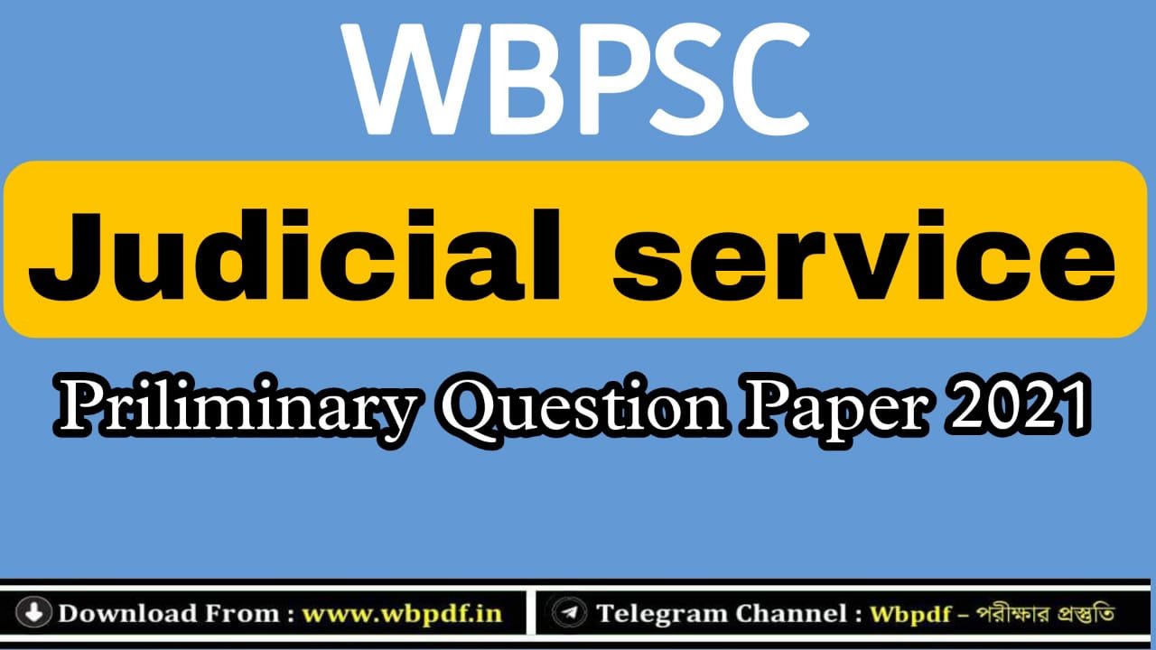 WBPSC Judicial Service Preliminary