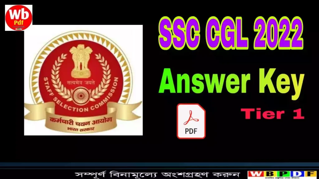 SSC CGL Answer Key 